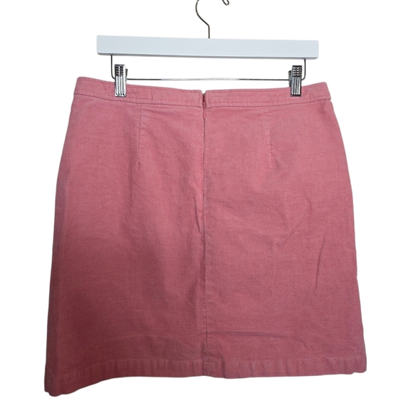 J. Crew Womens Pink Corduroy Knee Length Skirt Size 10 - Picture 2 of 7